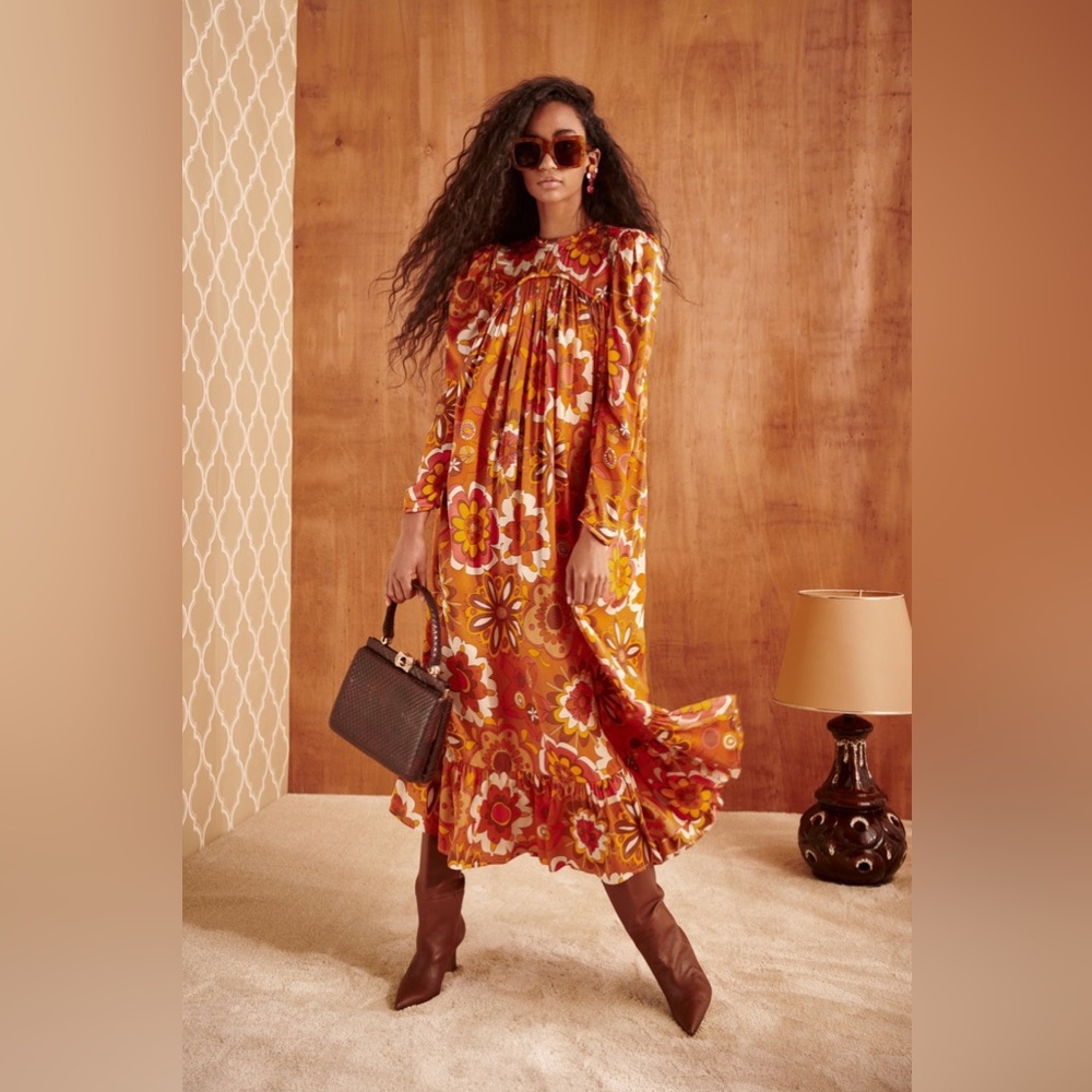 NWOT Celia B Tai Dress Orange XS